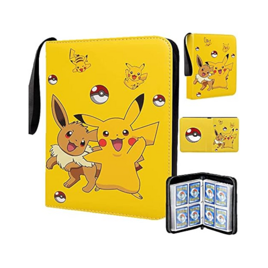 Classeur de Cartes Pokemon - Pikachu & Evoli