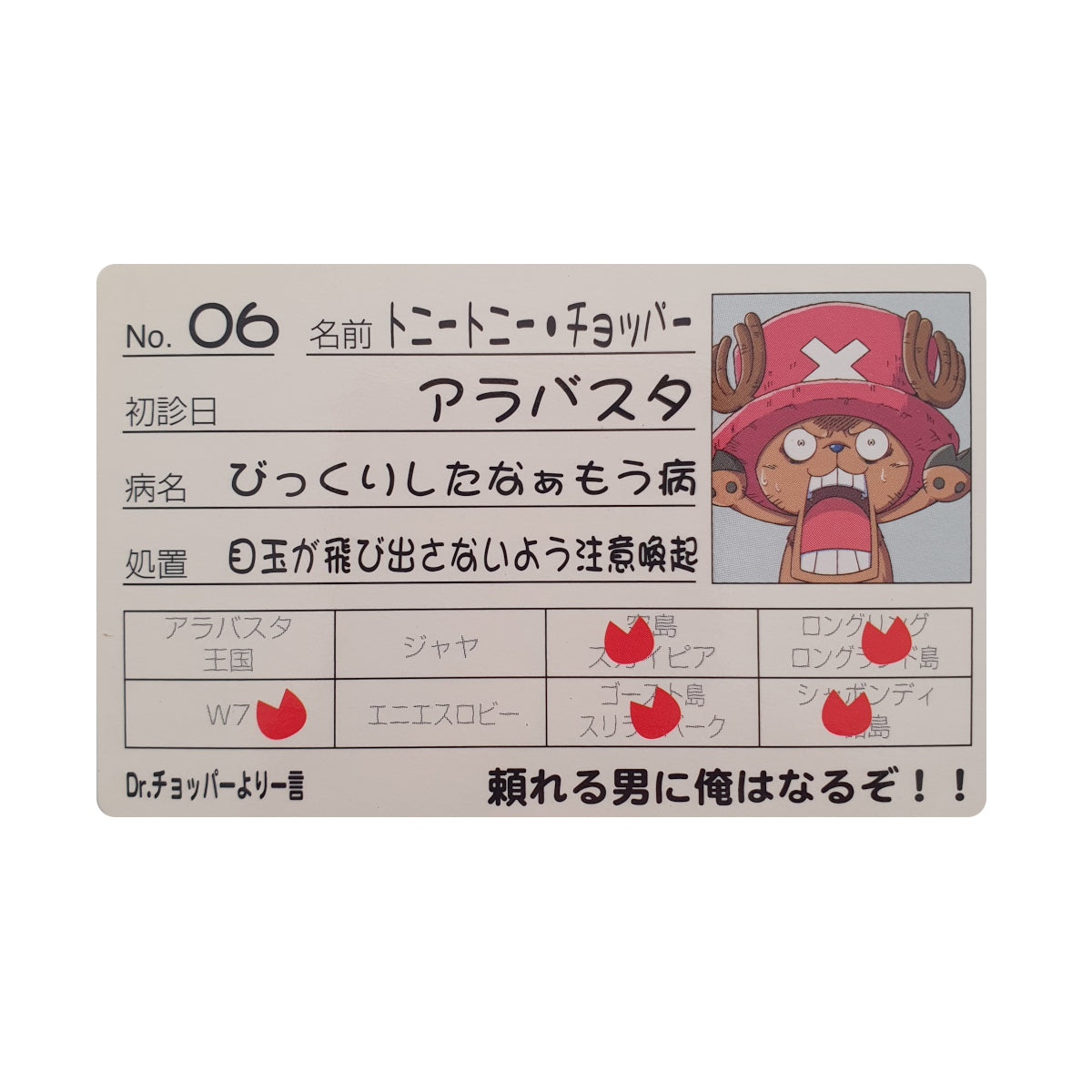 One Piece - Edition Carte Médicale