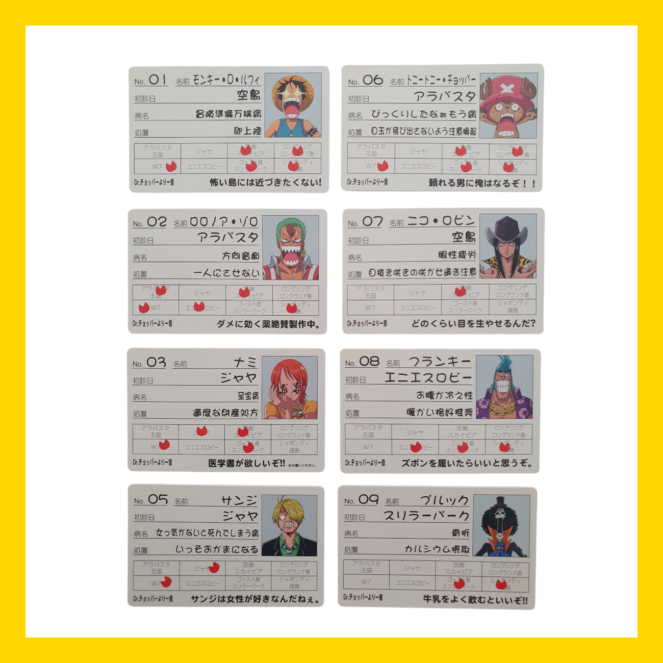 One Piece - Edition Carte Médicale