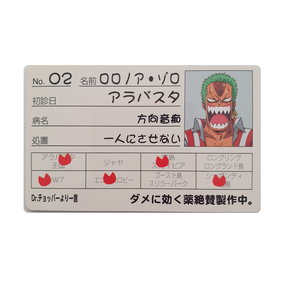 One Piece - Edition Carte Médicale